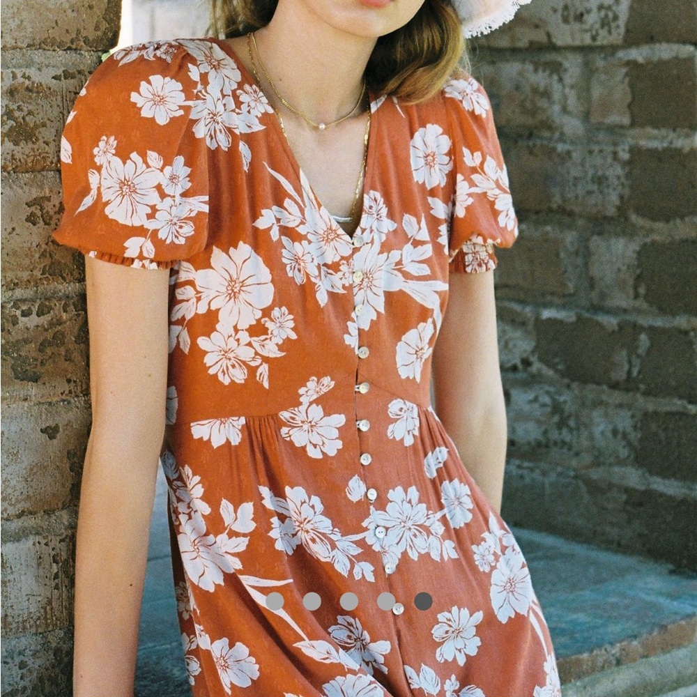 Anthropologie Floral Jumpsuit